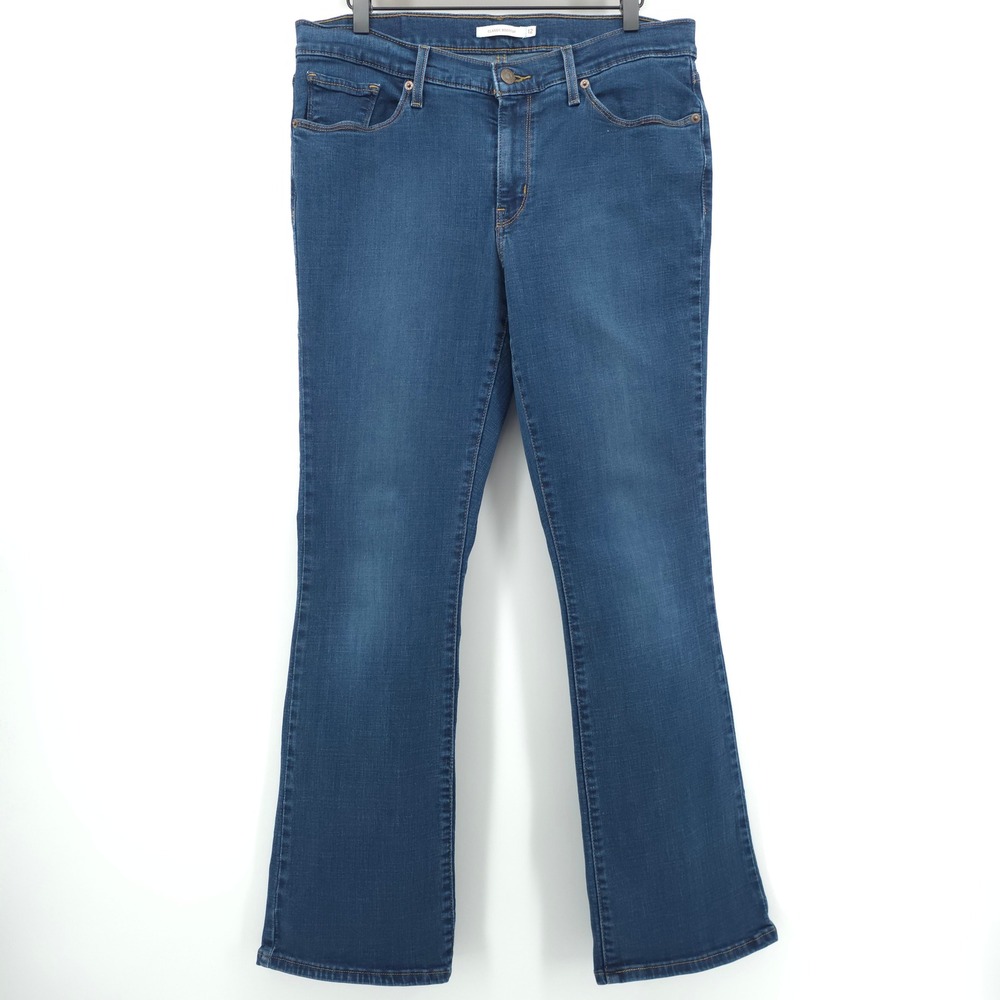 Levi Womens Jeans Classic Bootcut 12 Blue Denim Mid Rise Casual Americana